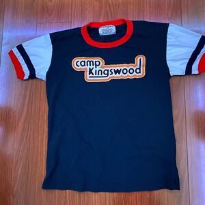 Vintage Camp Kingswood red white and blue Small Medium t shirt